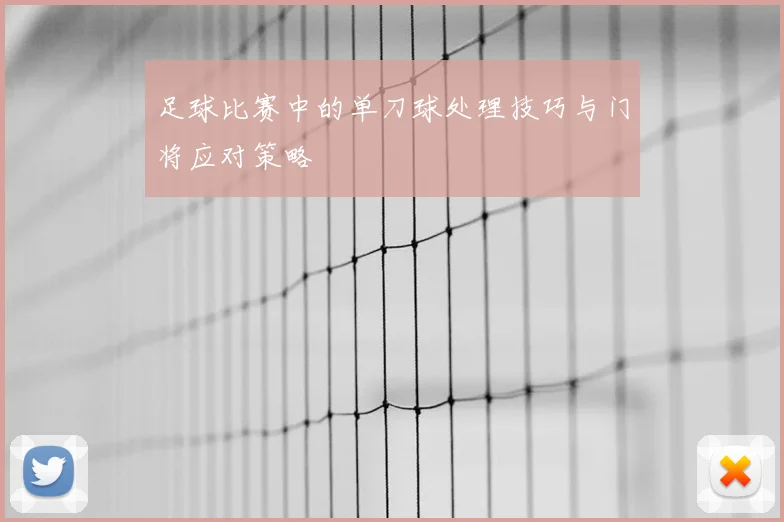 足球比赛中的单刀球处理技巧与门将应对策略